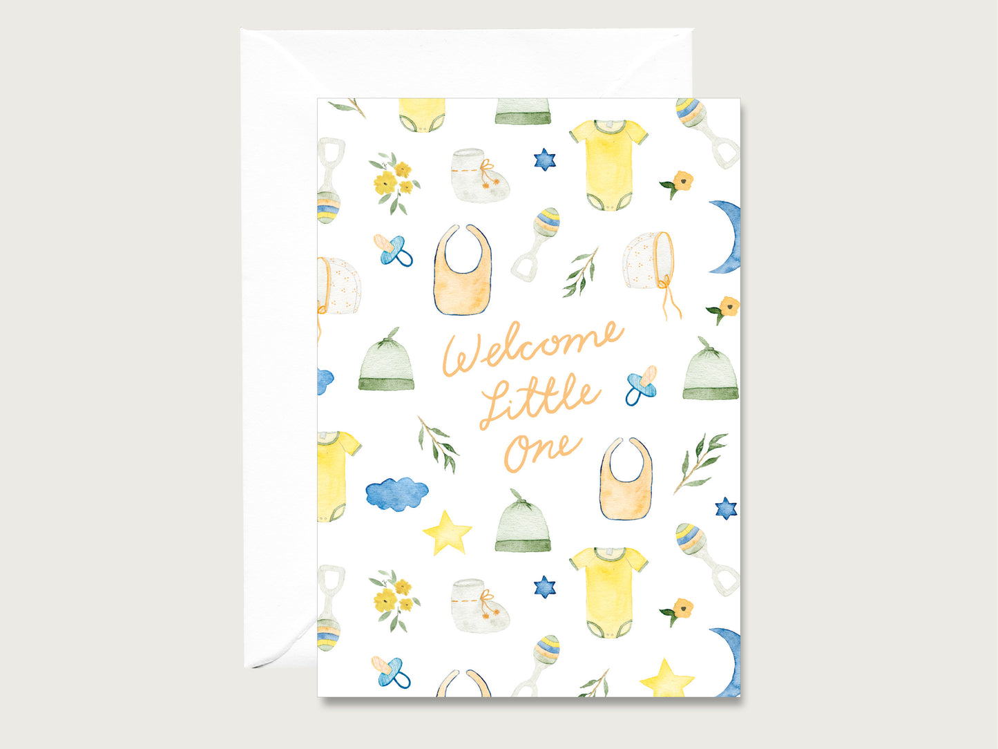 Karte zur Geburt "Welcome little one"