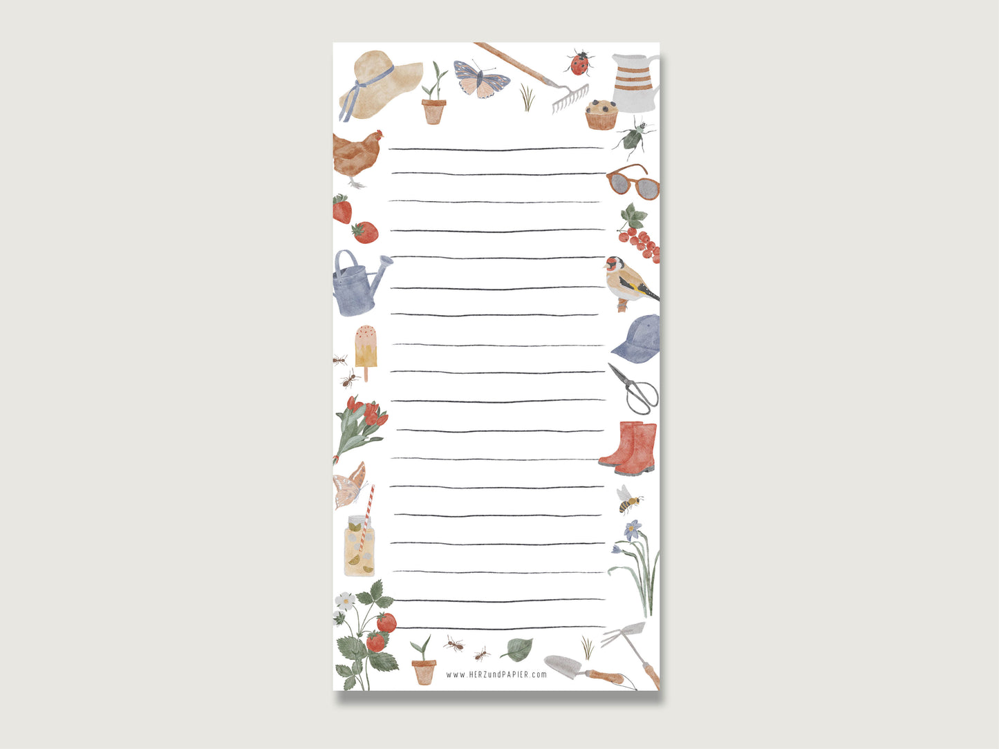 Notizblock "Gartensommer"