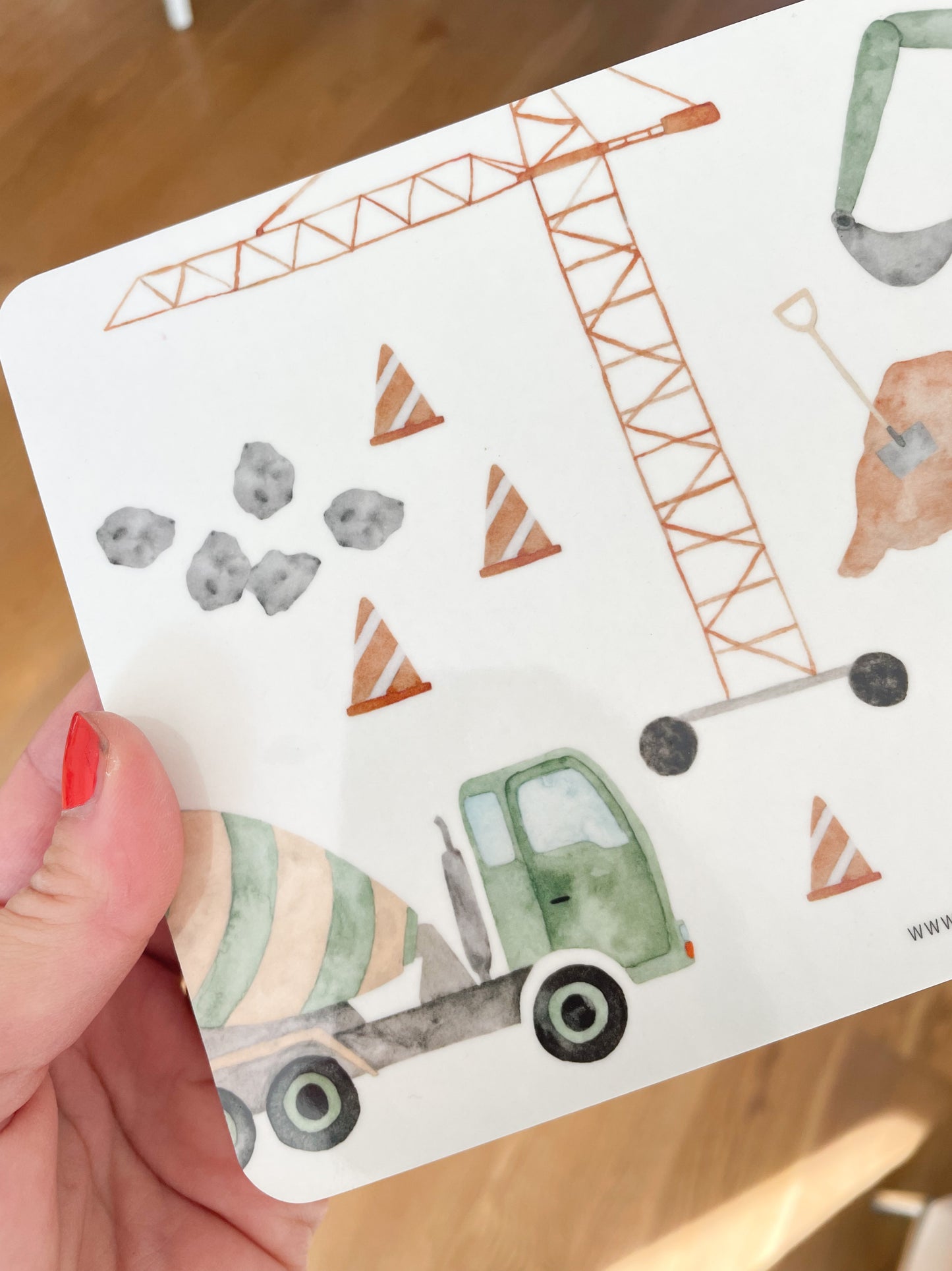 Brotzeitbrettchen "Baustelle"