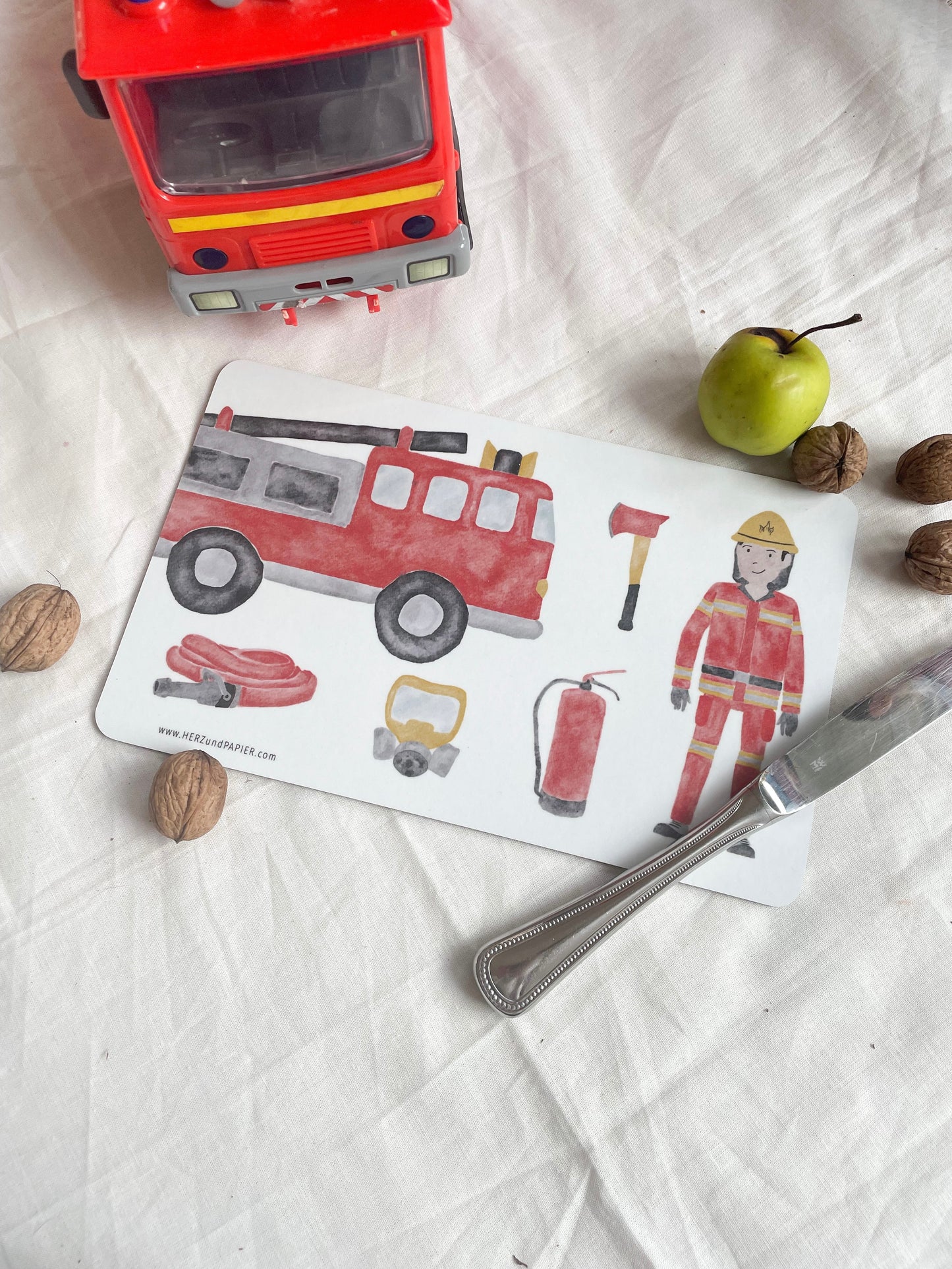 Brotzeitbrettchen "Feuerwehr"