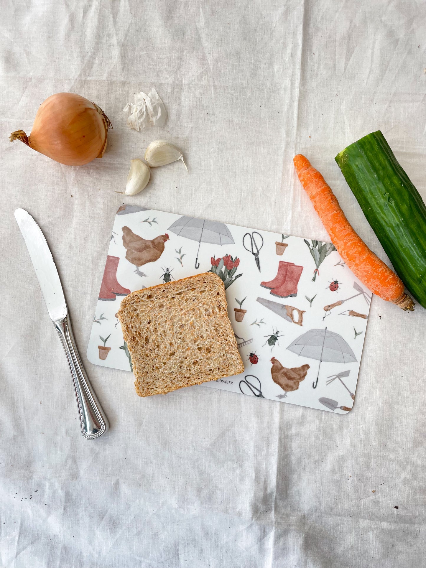 Brotzeitbrettchen "Gartenliebe"