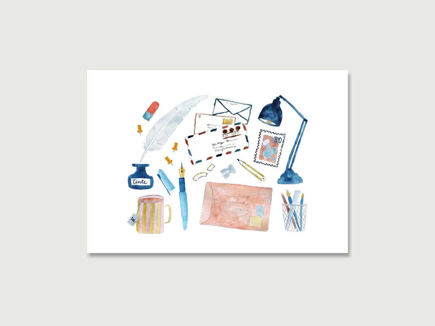 Postkarte "Schreib mal wieder"