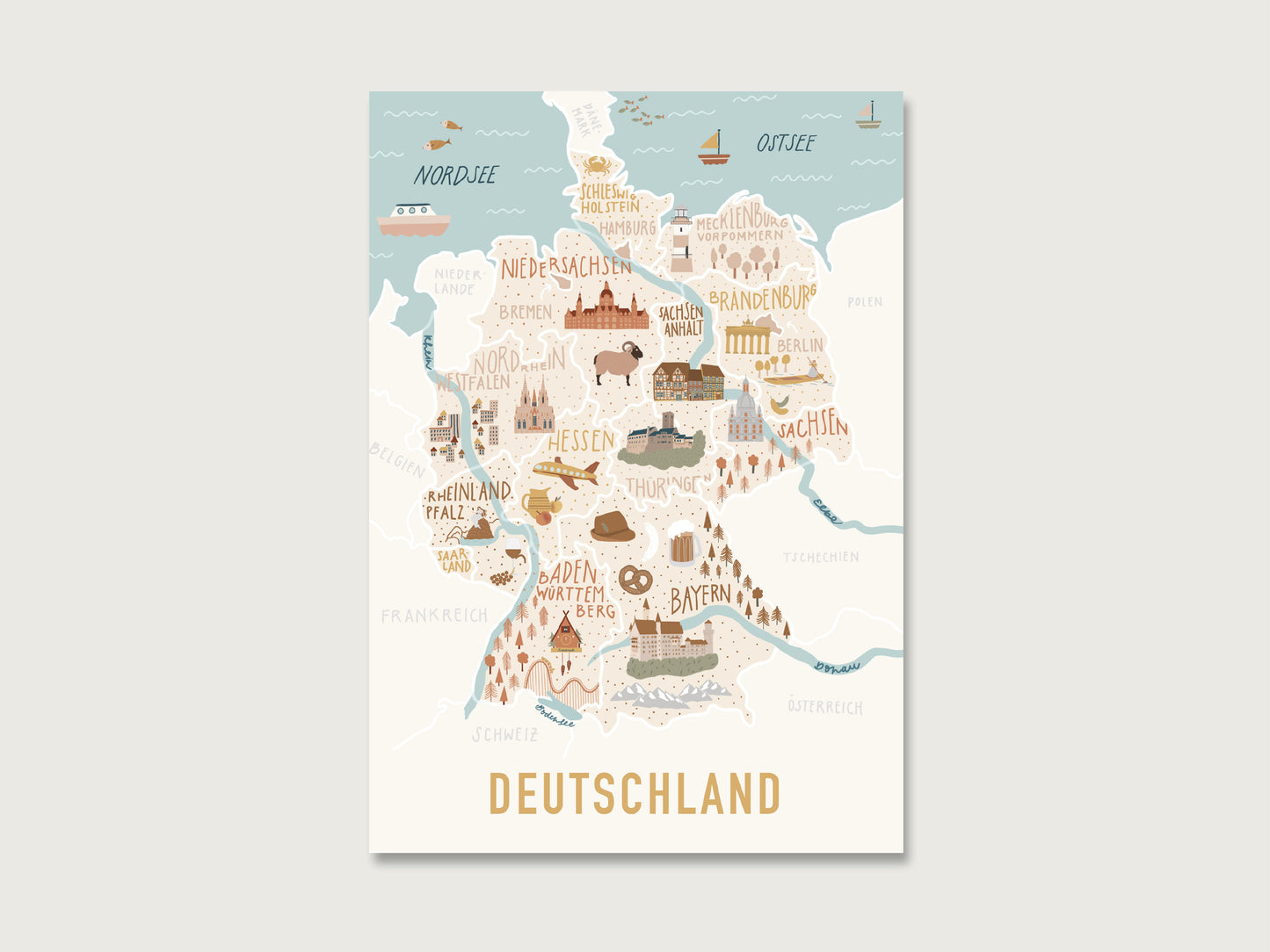 Postkarte "Deutschland"