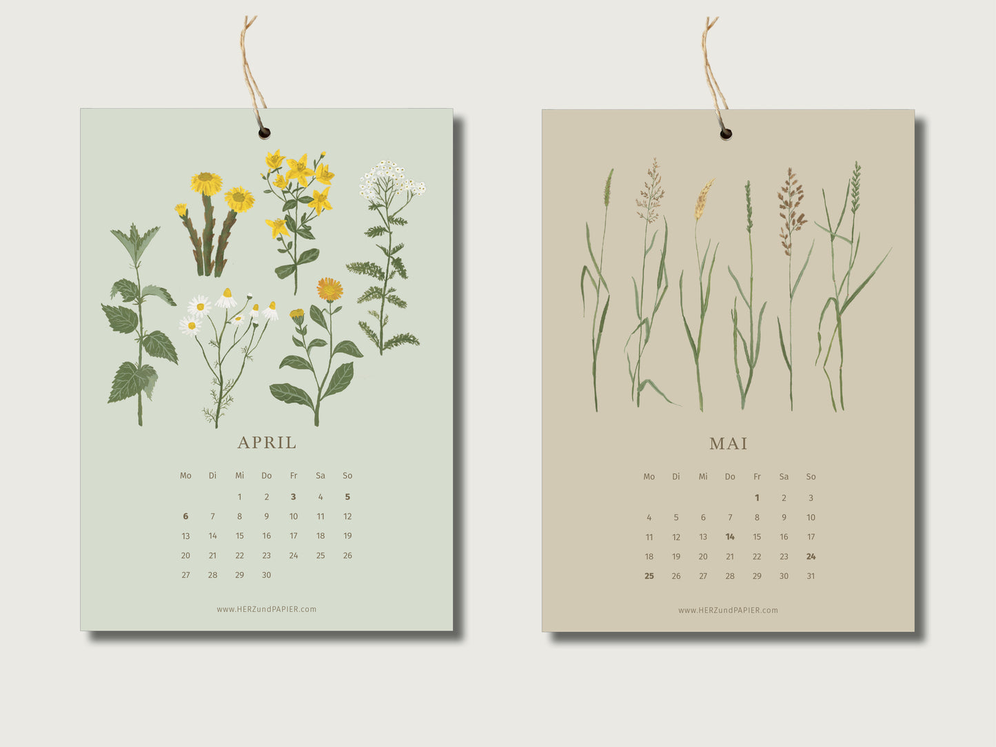 Kalender 2026 "Ein Jahr durch die heimische Flora" in DIN A5