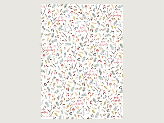 Geschenkpapier "Natürlich(e) Weihnachten"