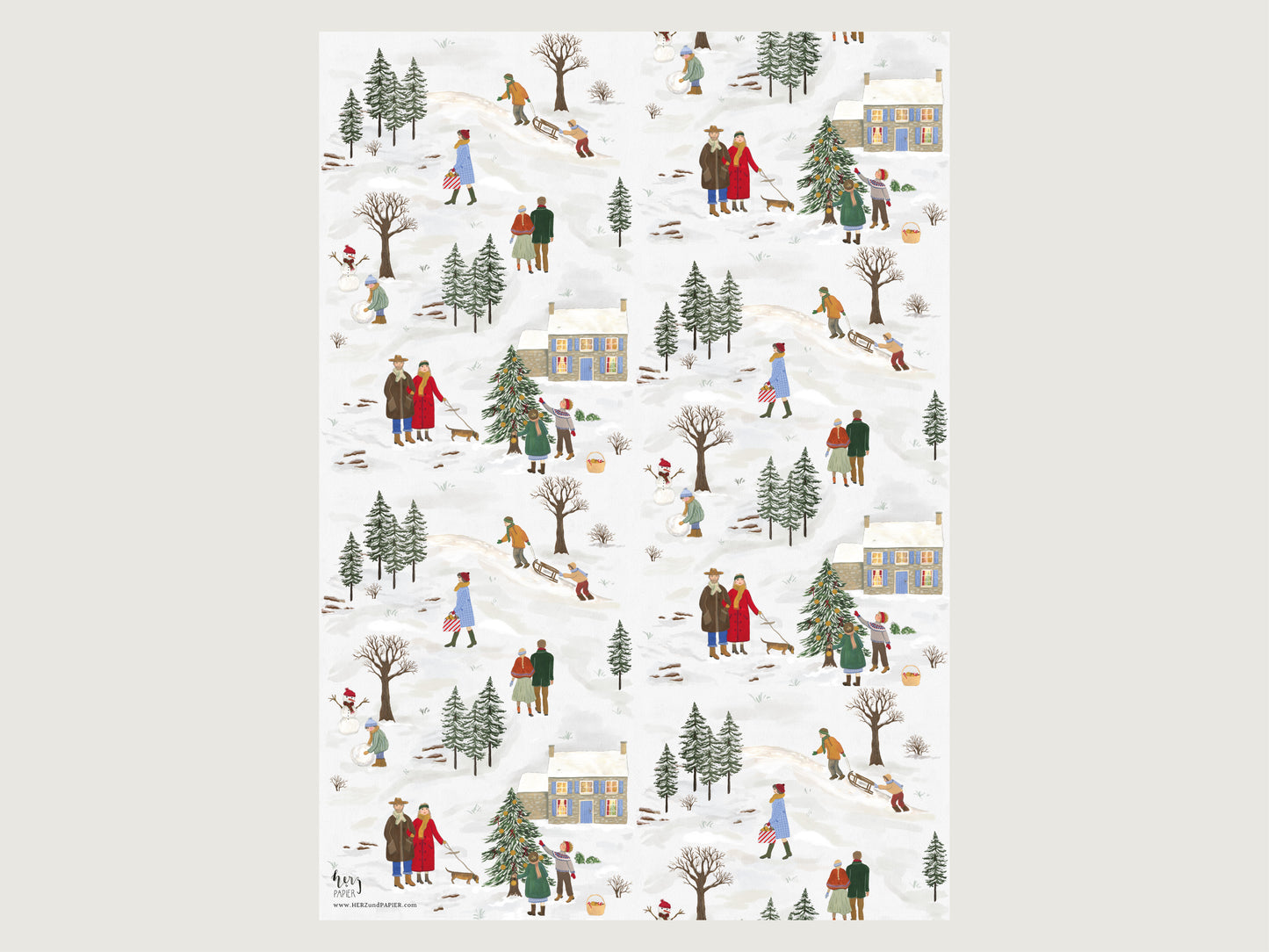 Geschenkpapier "Winterwelt"