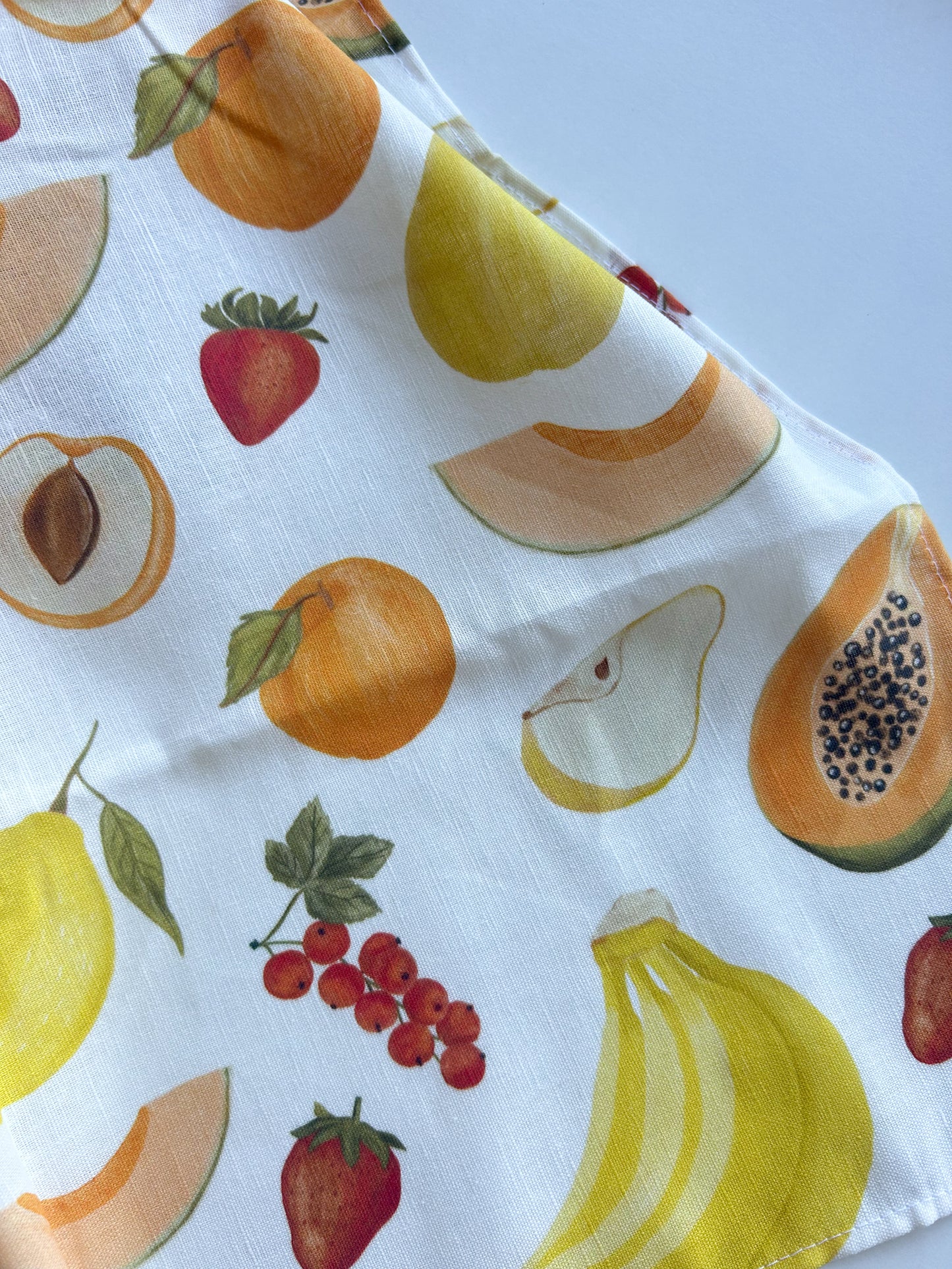 Geschirrtuch "Sommerfrüchte" aus Leinenmix