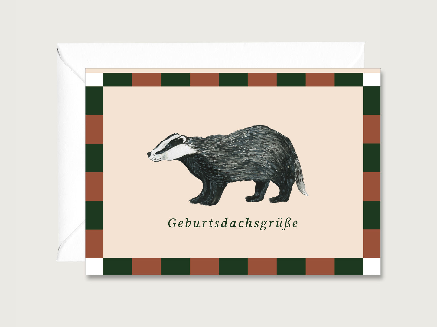 Geburtstagskarte "GeburtsDACHSgrüße"