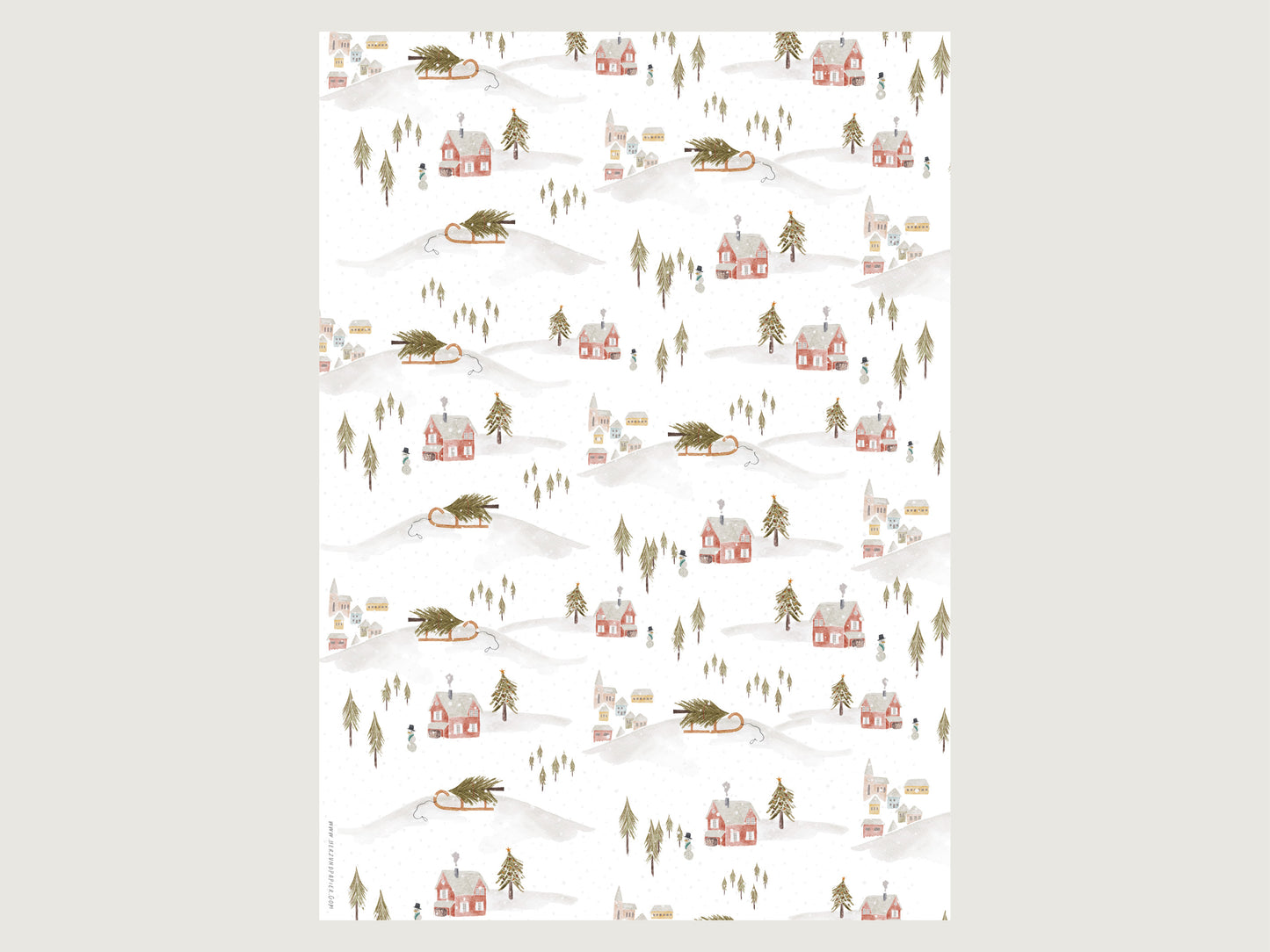 Geschenkpapier "Winterwunderland"