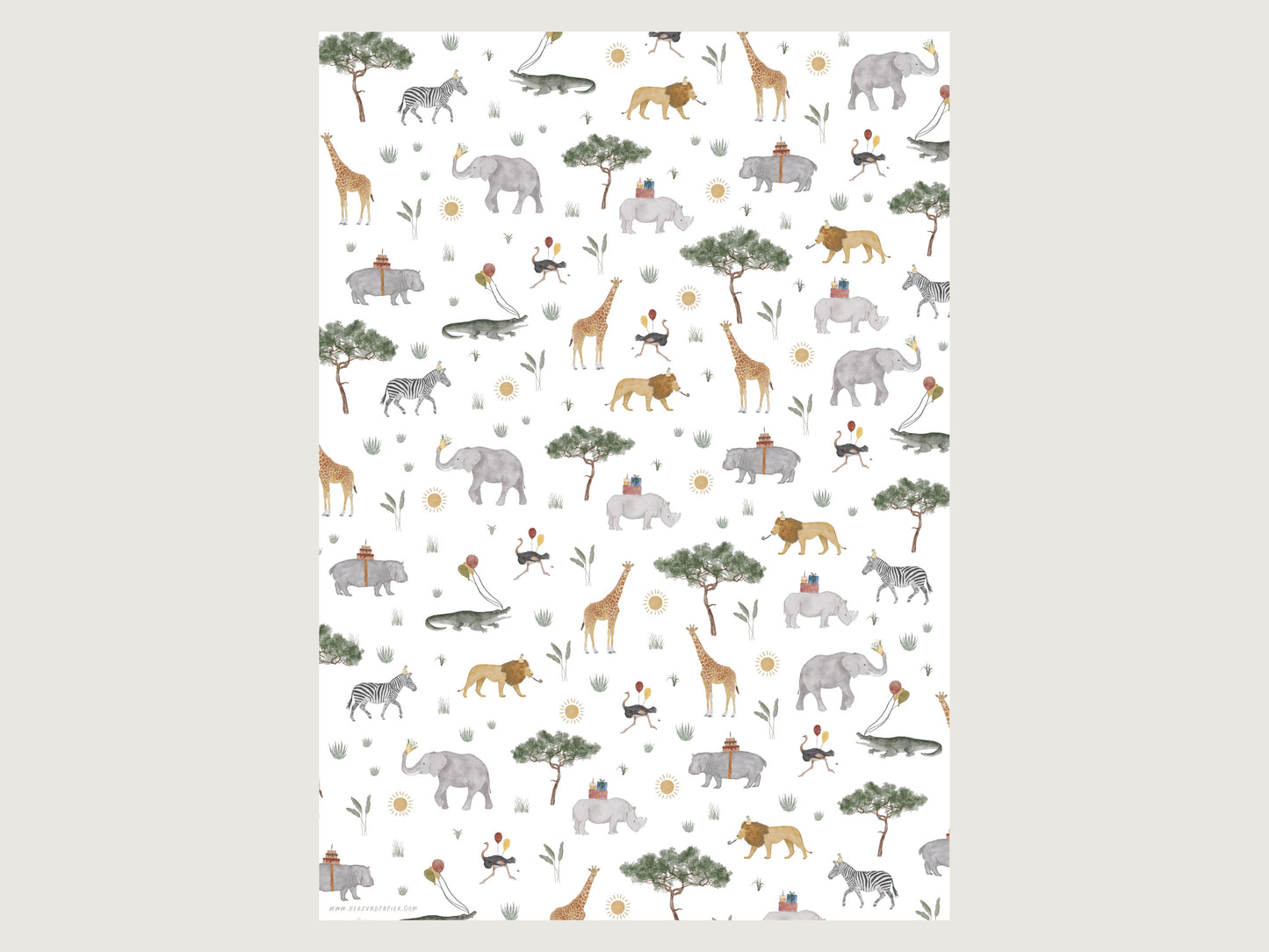 Geschenkpapier "Safari"