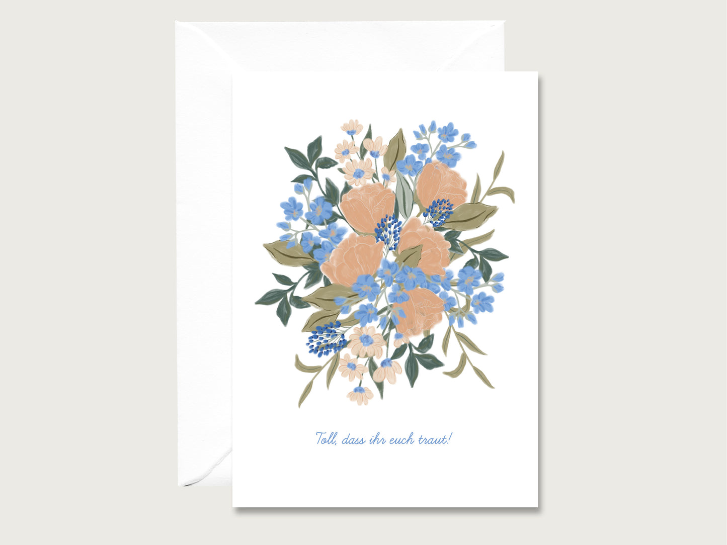 Hochzeitskarte "Toll, dass ihr euch traut"