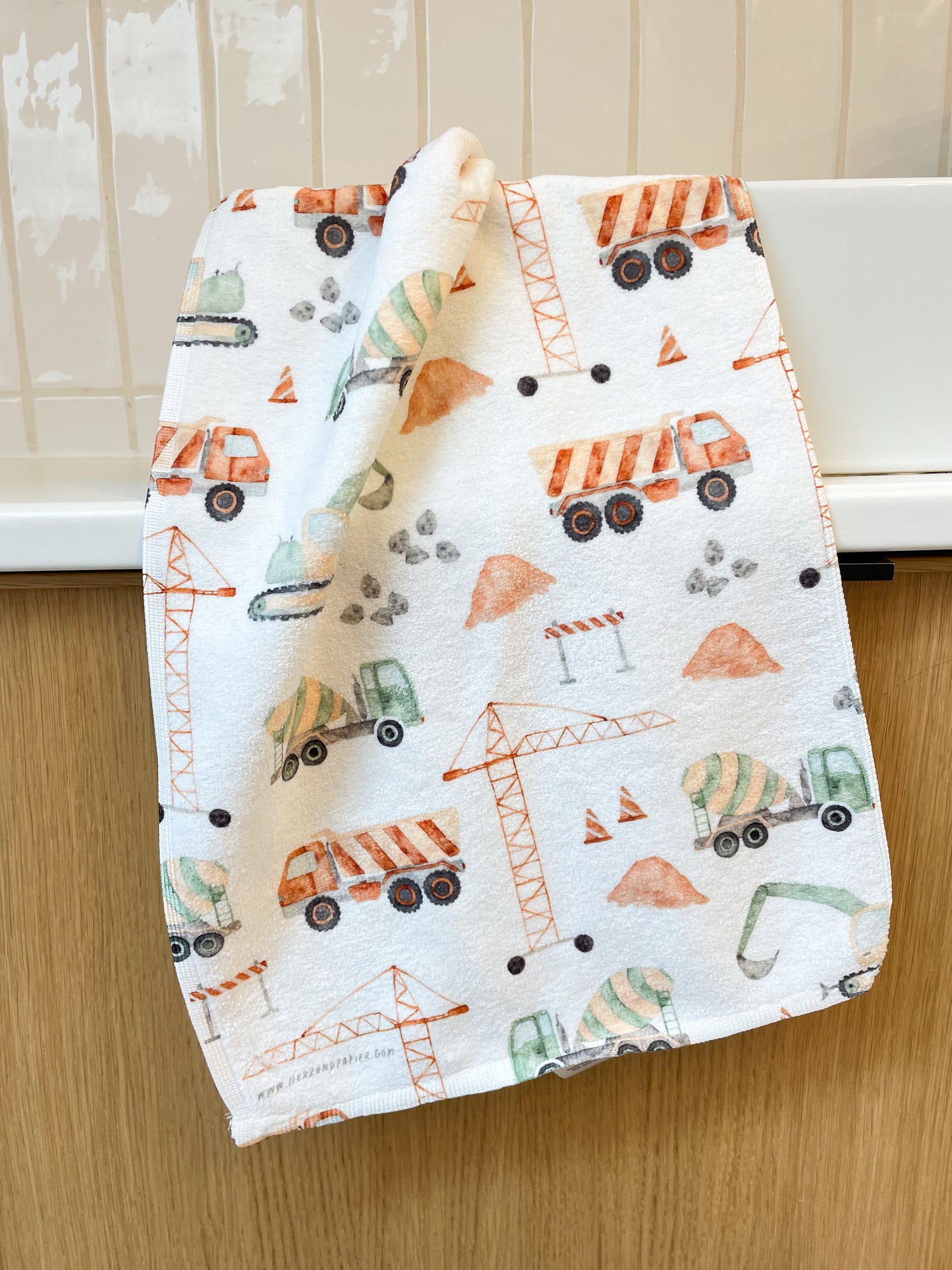Kinderhandtuch "Baustelle" 30x50cm