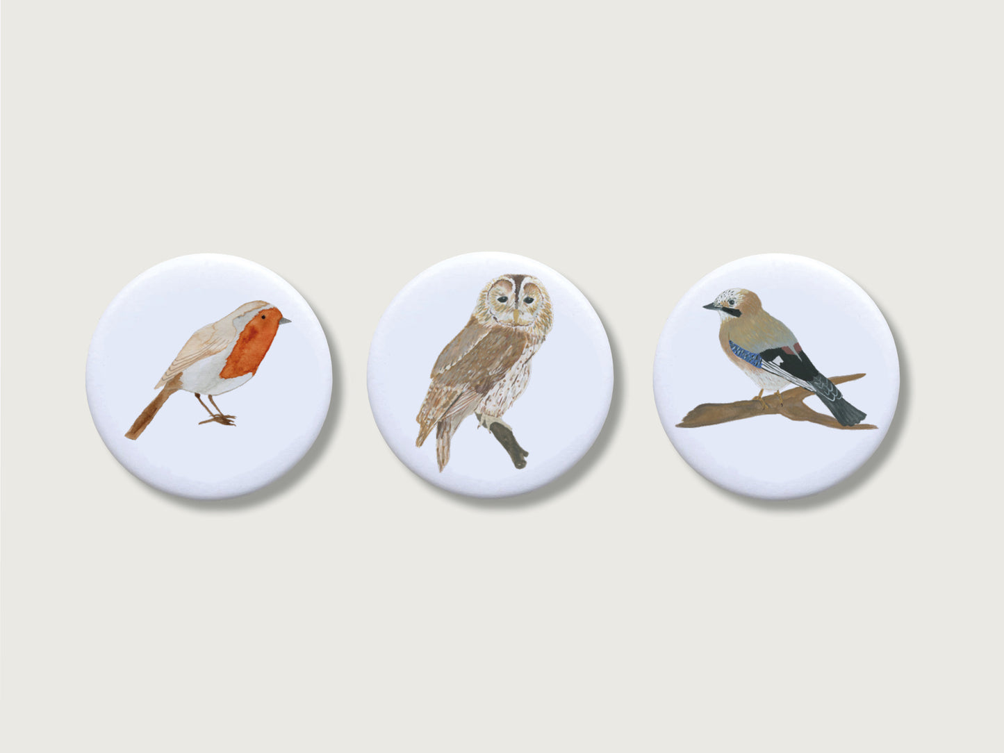 Magnete 3er Set "Vögel"