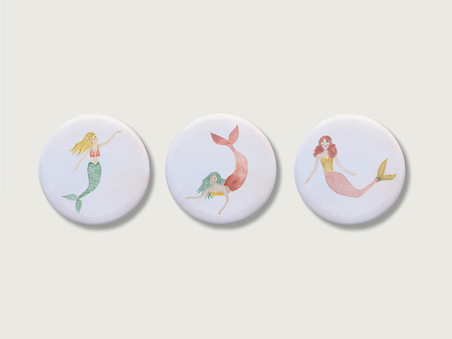 Magnete 3er Set "Meerjungfrauen"