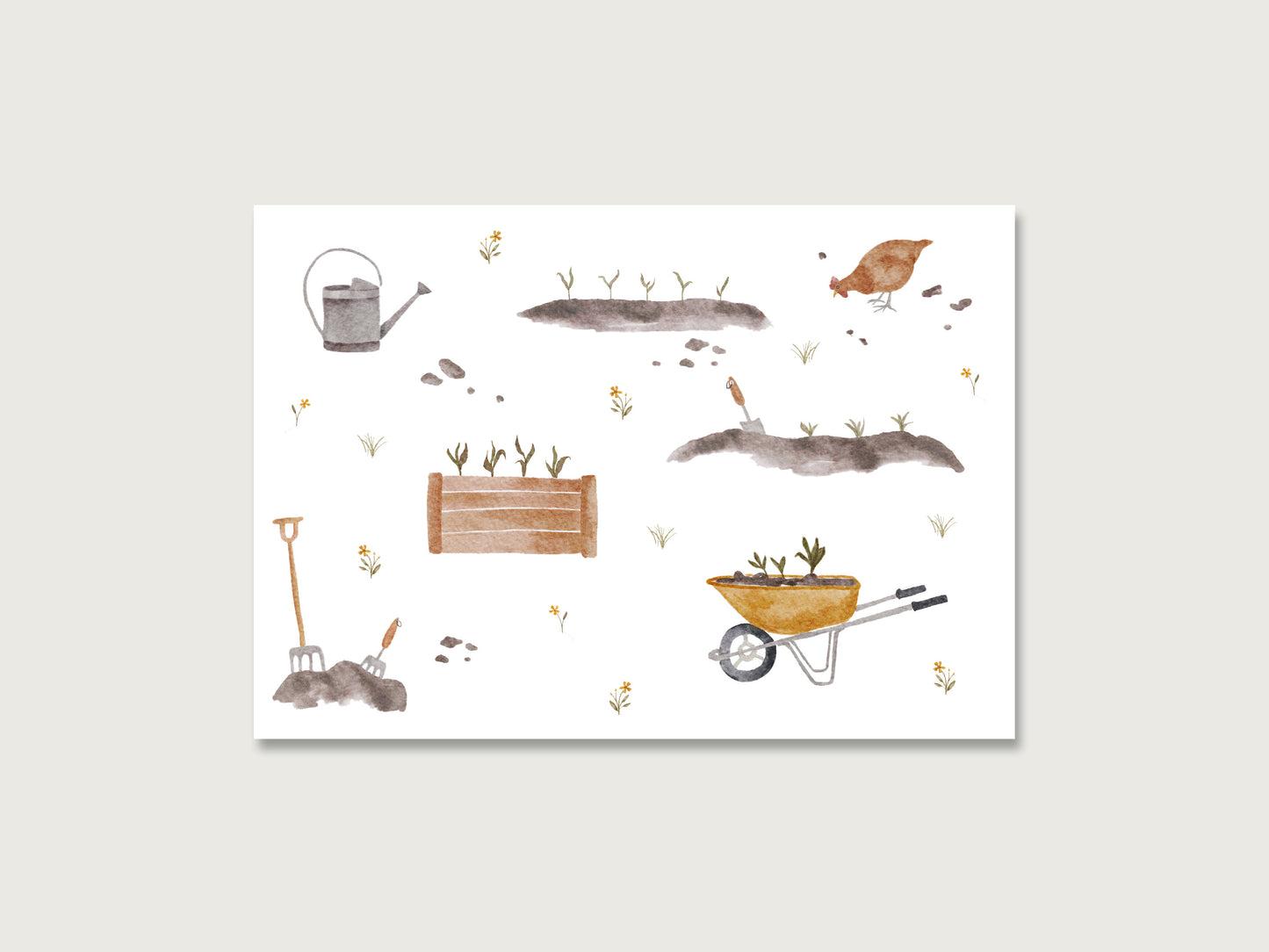 Postkarten "Gärtnern"