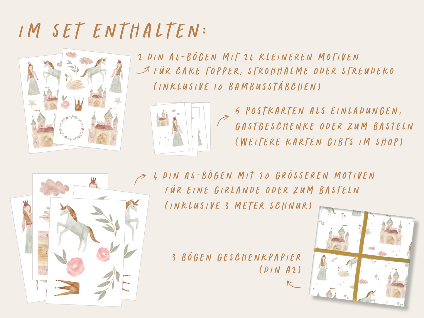 Großes Partyset "Prinzessin"