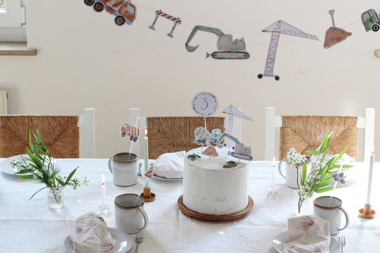 Großes Partyset "Baustelle"