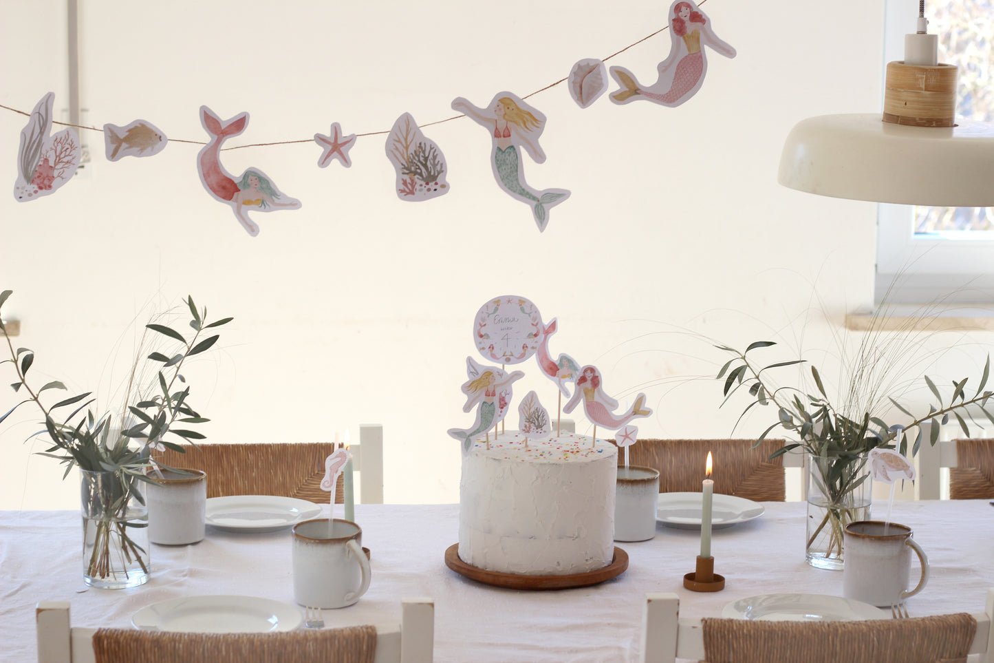 Großes Partyset "Meerjungfrauen"