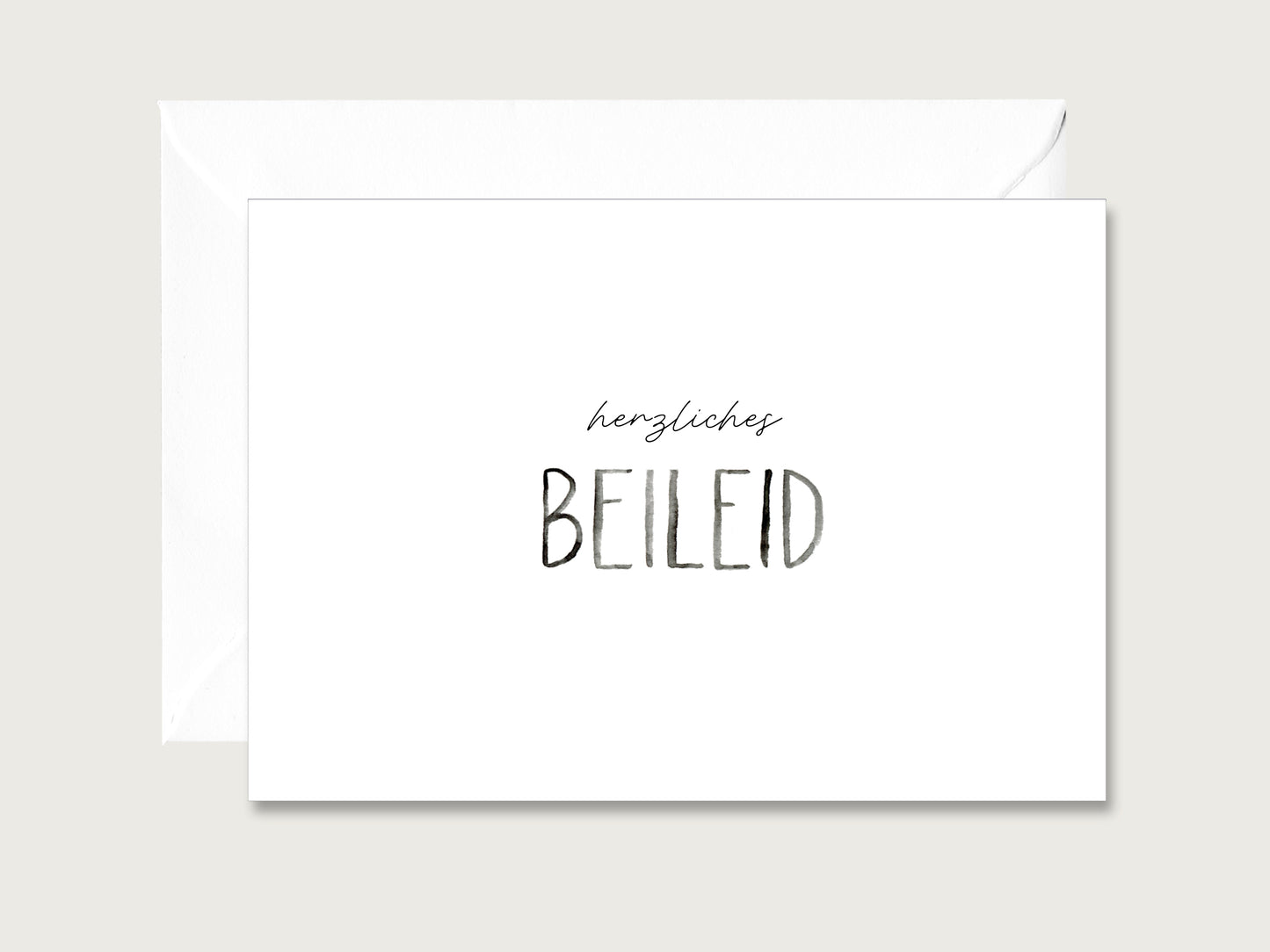 Trauerkarte "Herzliches Beileid"