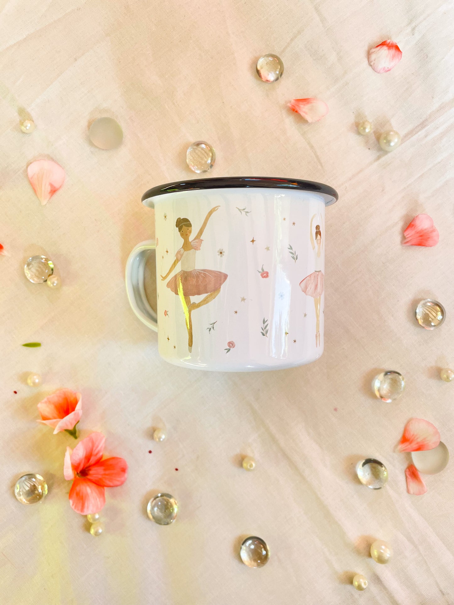 Emaille-Tasse" Ballerina"