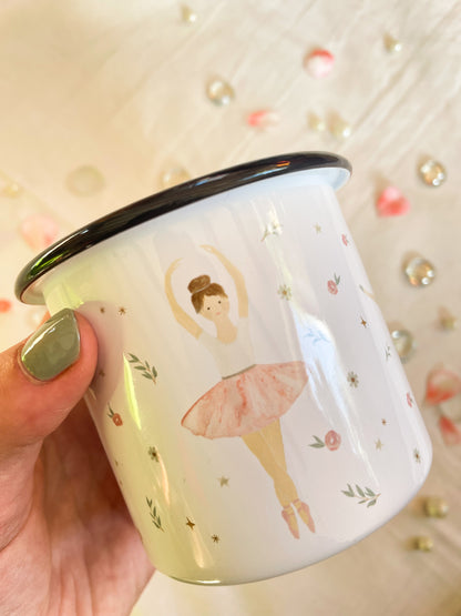 Emaille-Tasse" Ballerina"