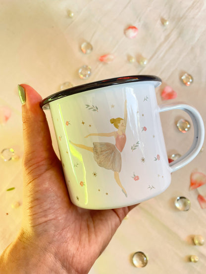 Emaille-Tasse" Ballerina"