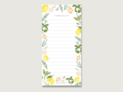 Einkaufsliste "Aroma"