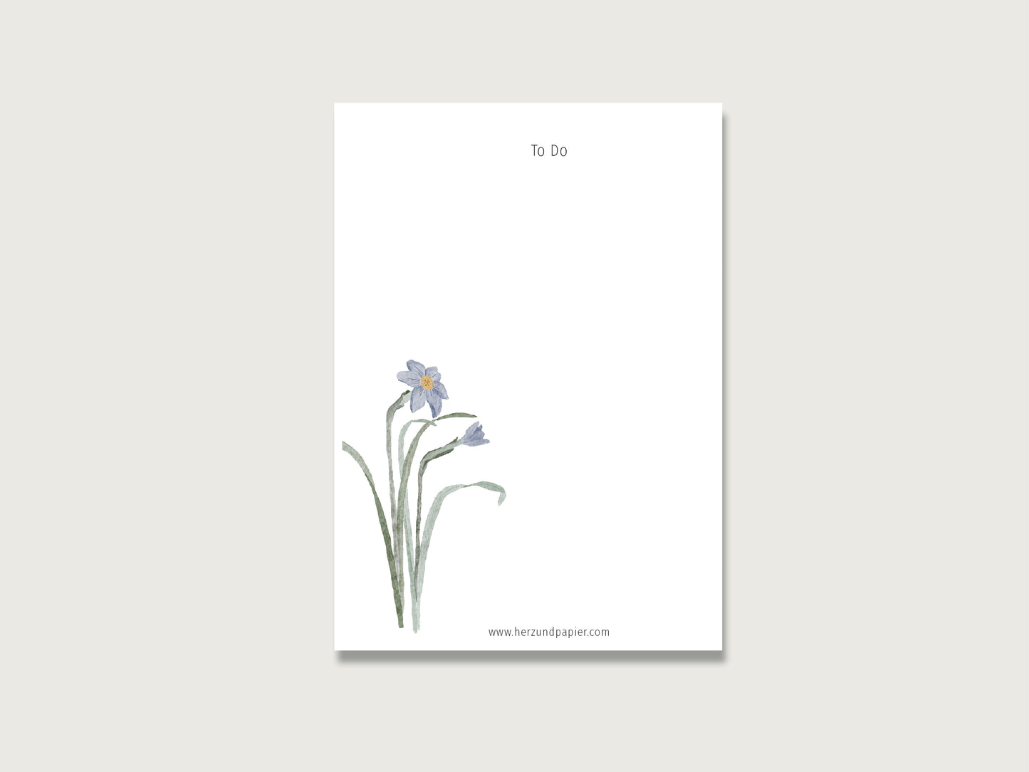 Notizblock "Blume" in DIN A6