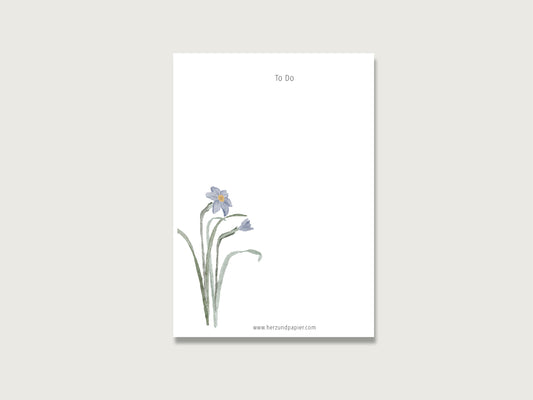 Notizblock "Blume" in DIN A6