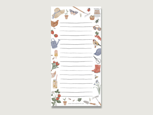 Notizblock "Gartensommer"