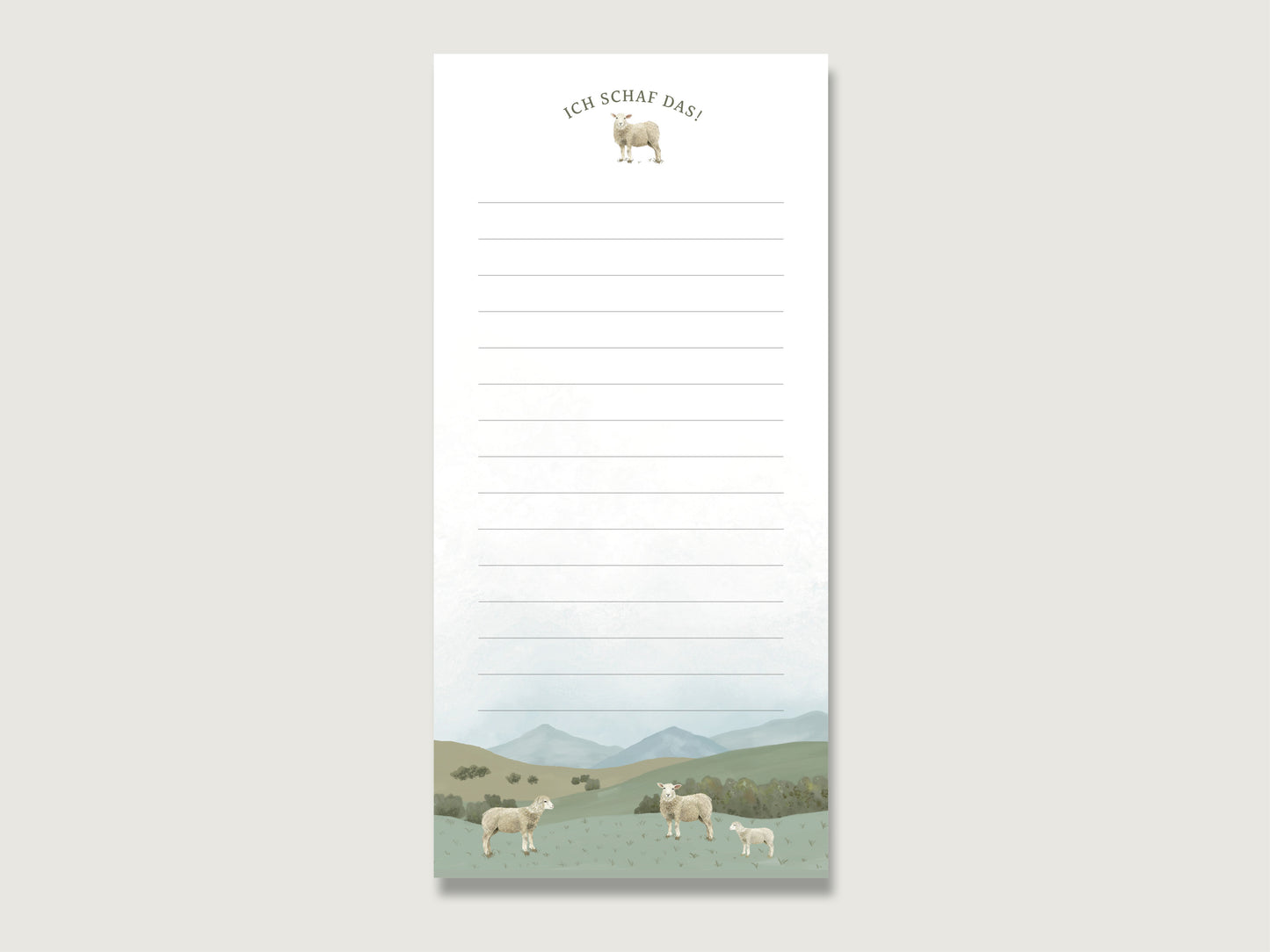 Notizblock  "Ich schaf das!"