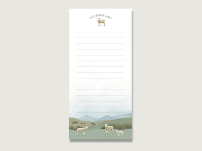 Notizblock  "Ich schaf das!"