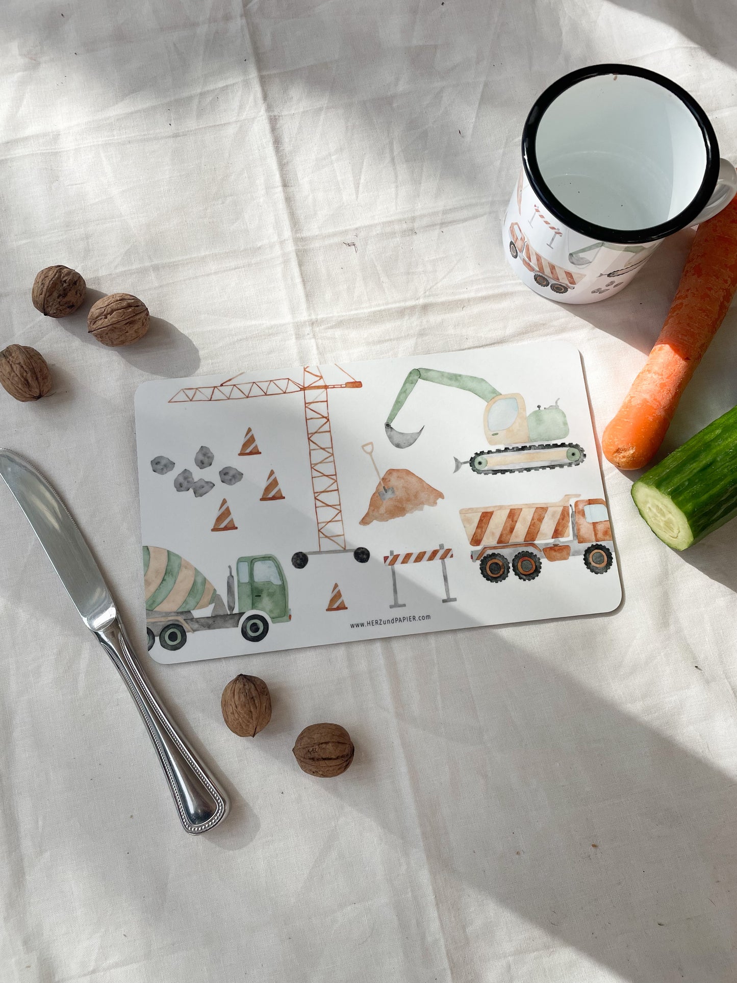 Brotzeitbrettchen "Baustelle"