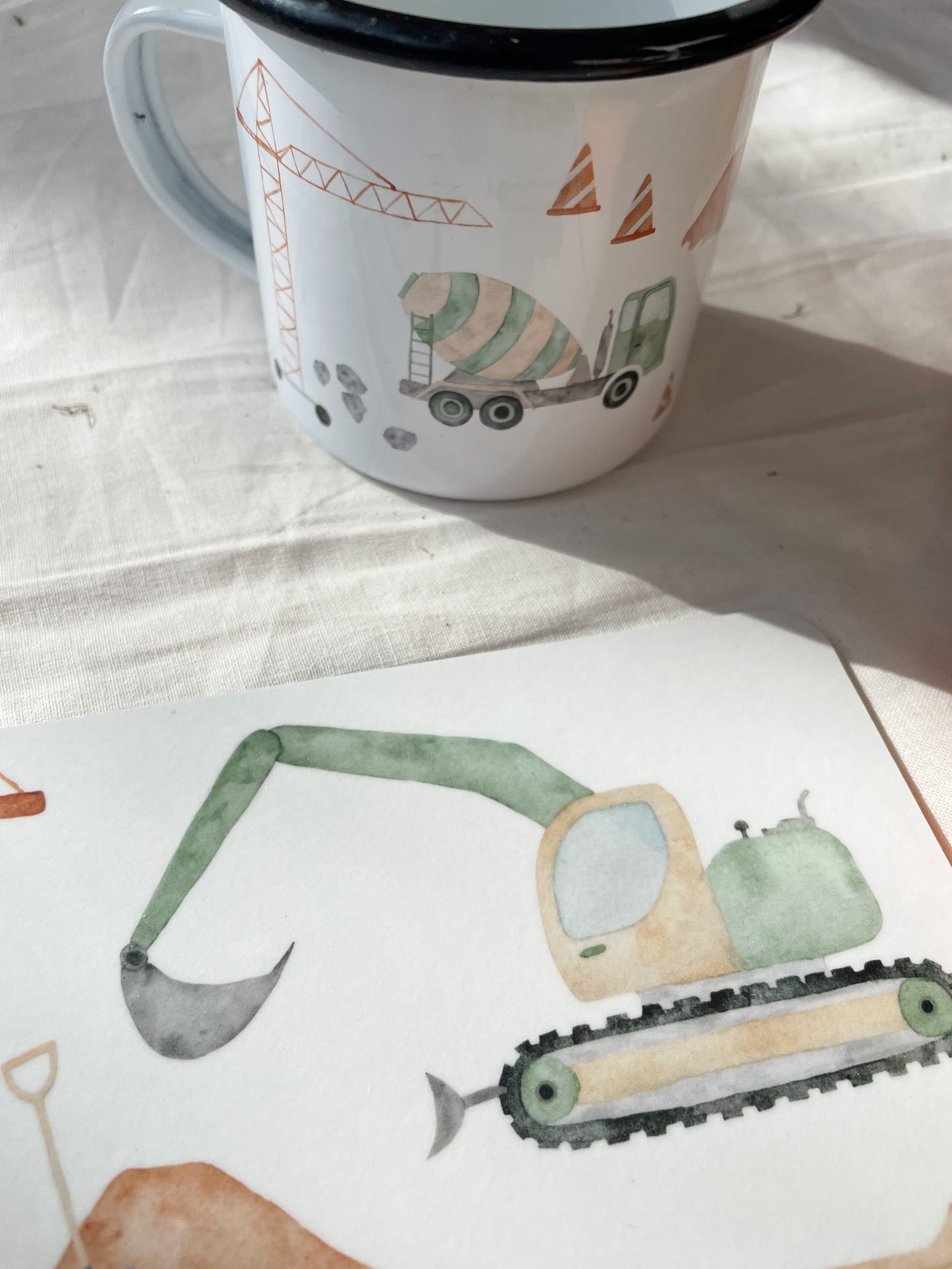 Brotzeitbrettchen "Baustelle"