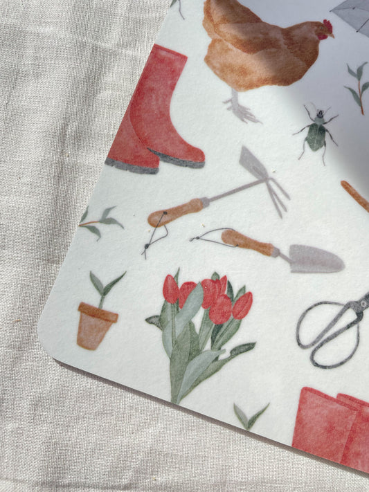 Brotzeitbrettchen "Gartenliebe"