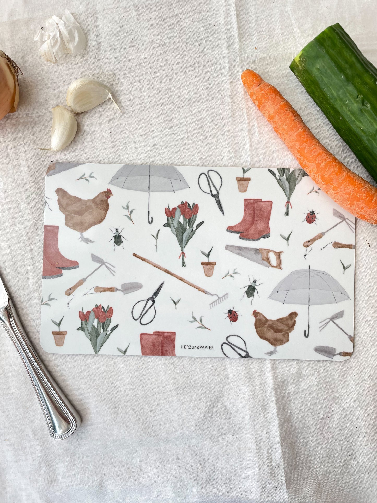 Brotzeitbrettchen "Gartenliebe"