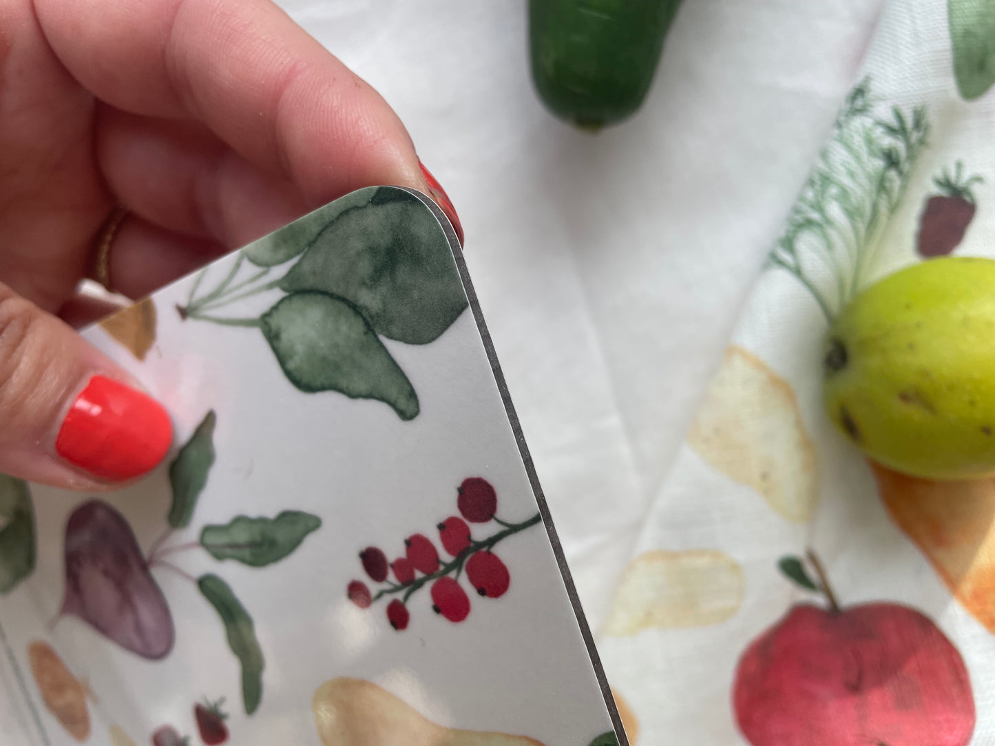 Brotzeitbrettchen "Obst & Gemüse"