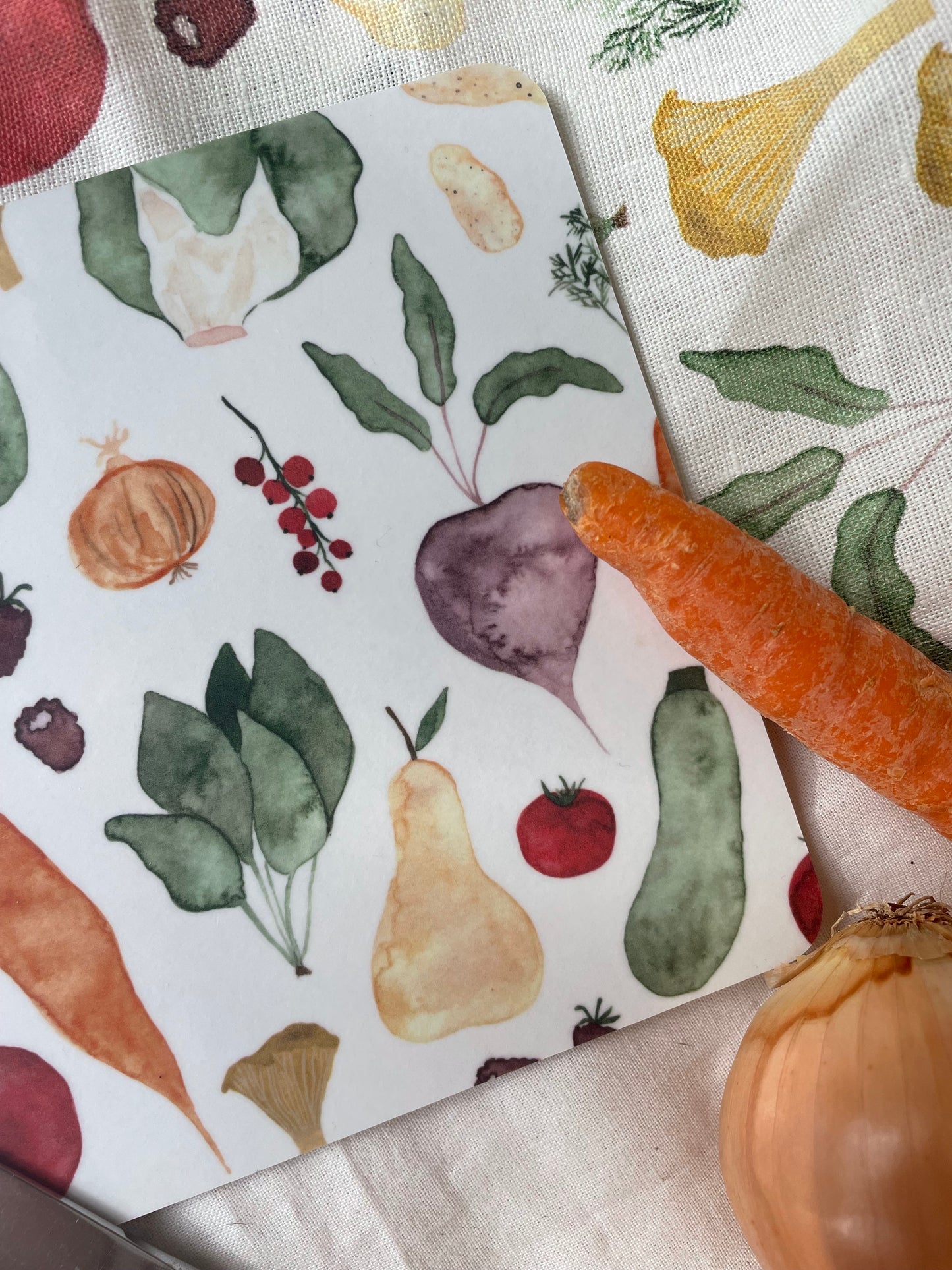 Brotzeitbrettchen "Obst & Gemüse"