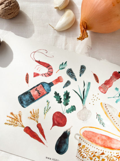 Brotzeitbrettchen "Kasserolle"