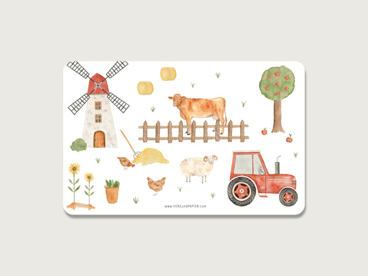 Brotzeitbrettchen "Bauernhof"