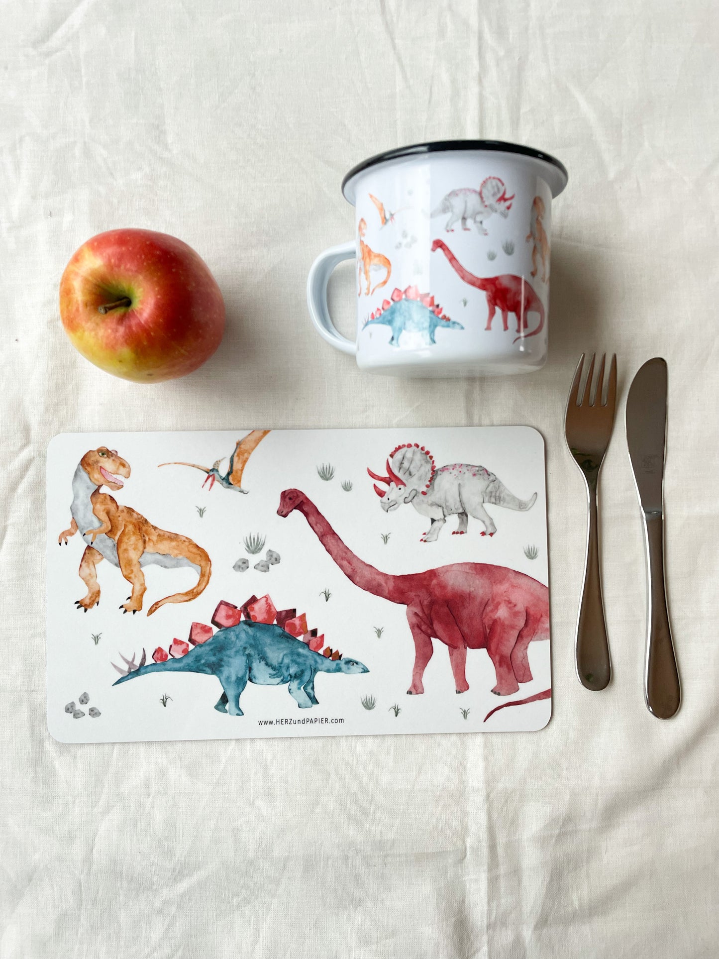 Brotzeitbrettchen "Dinosaurier"