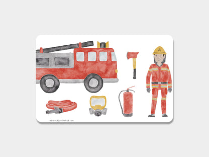 Brotzeitbrettchen "Feuerwehr"