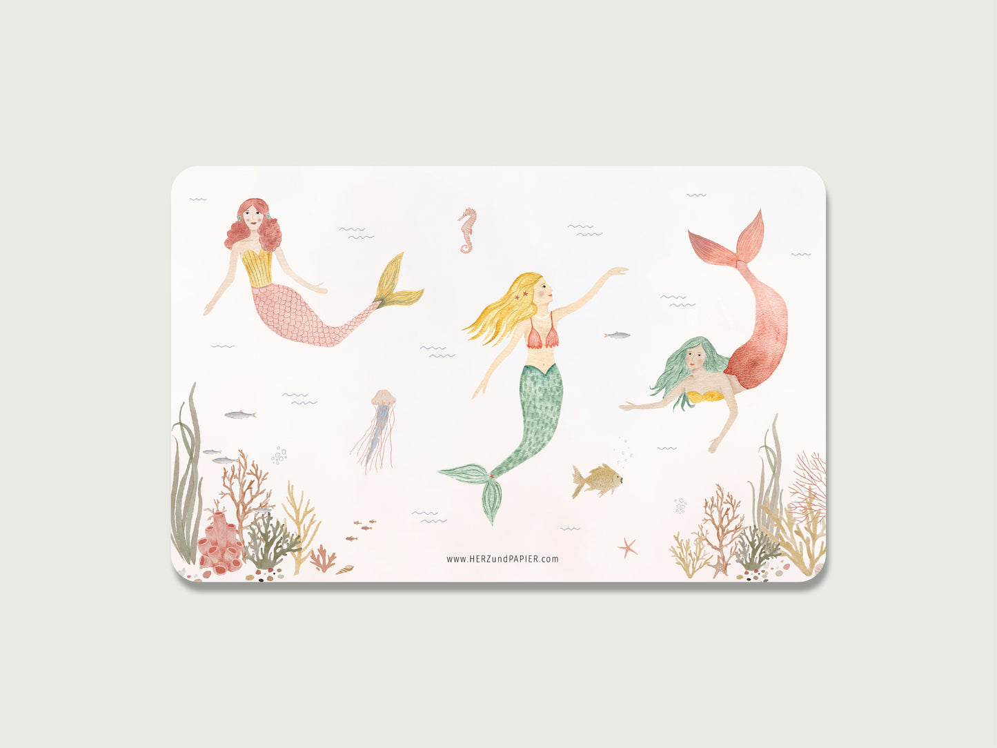 Brotzeitbrettchen "Meerjungfrauen"