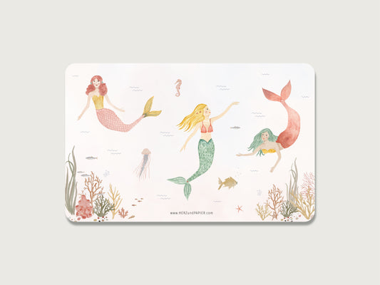 Brotzeitbrettchen "Meerjungfrauen"