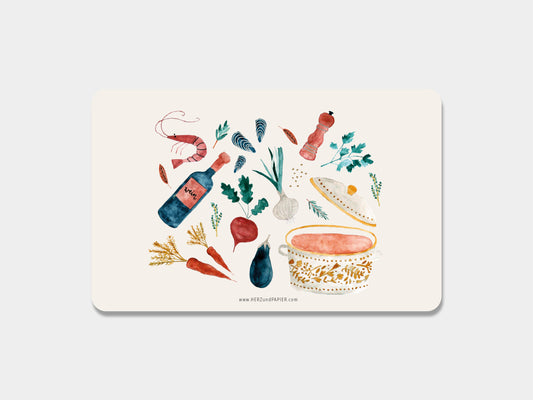 Brotzeitbrettchen "Kasserolle"