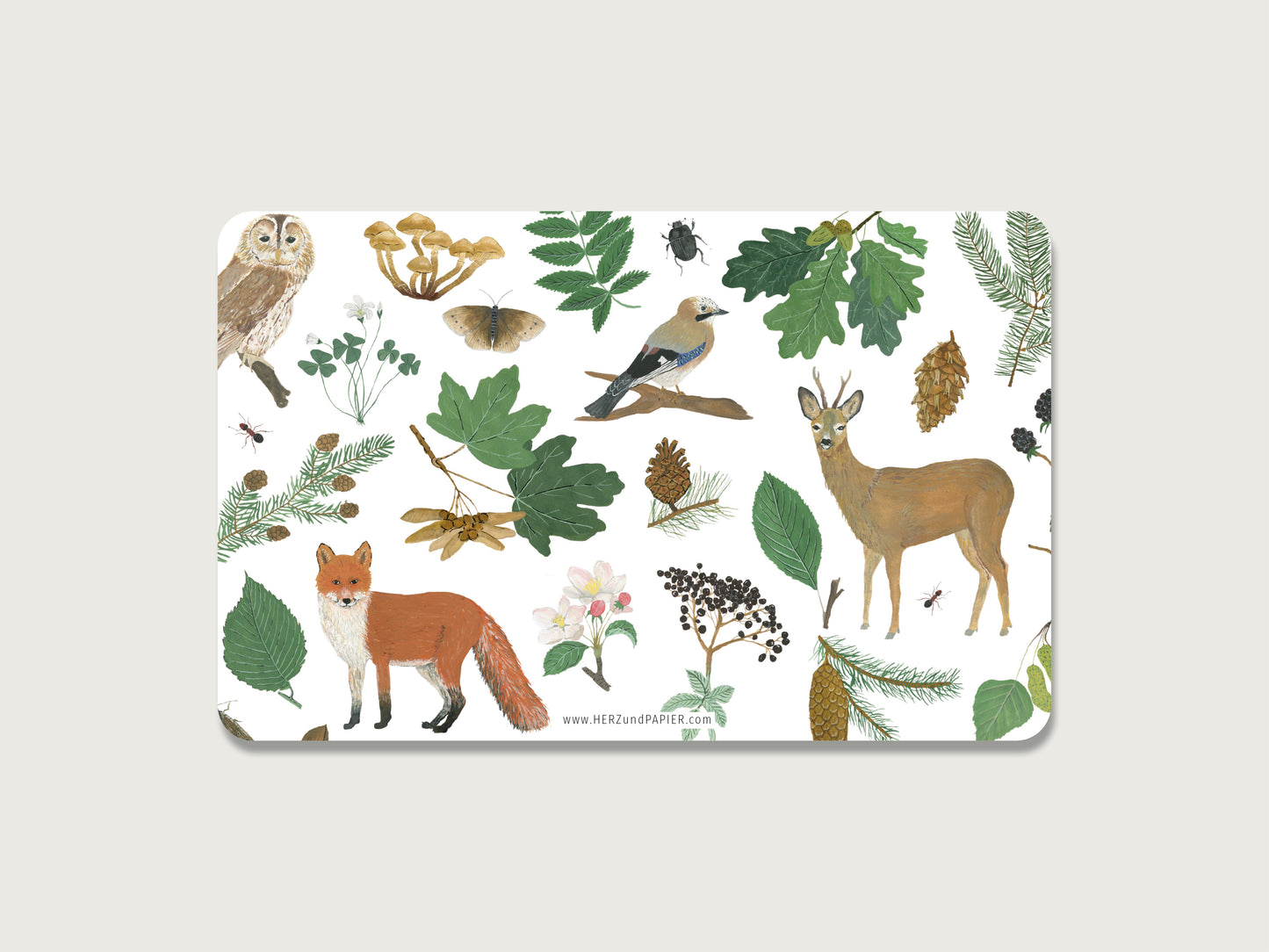 Brotzeitbrettchen "Wald"