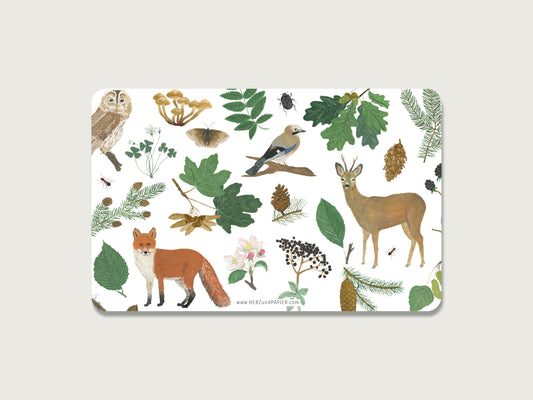 Brotzeitbrettchen "Wald"