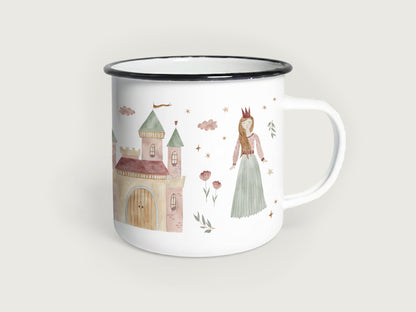 Emaille-Tasse "Prinzessin"