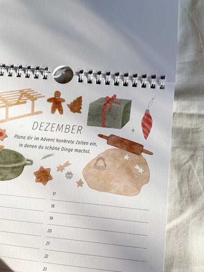 Geburtstagskalender  "Entschleunigung" in Din A4