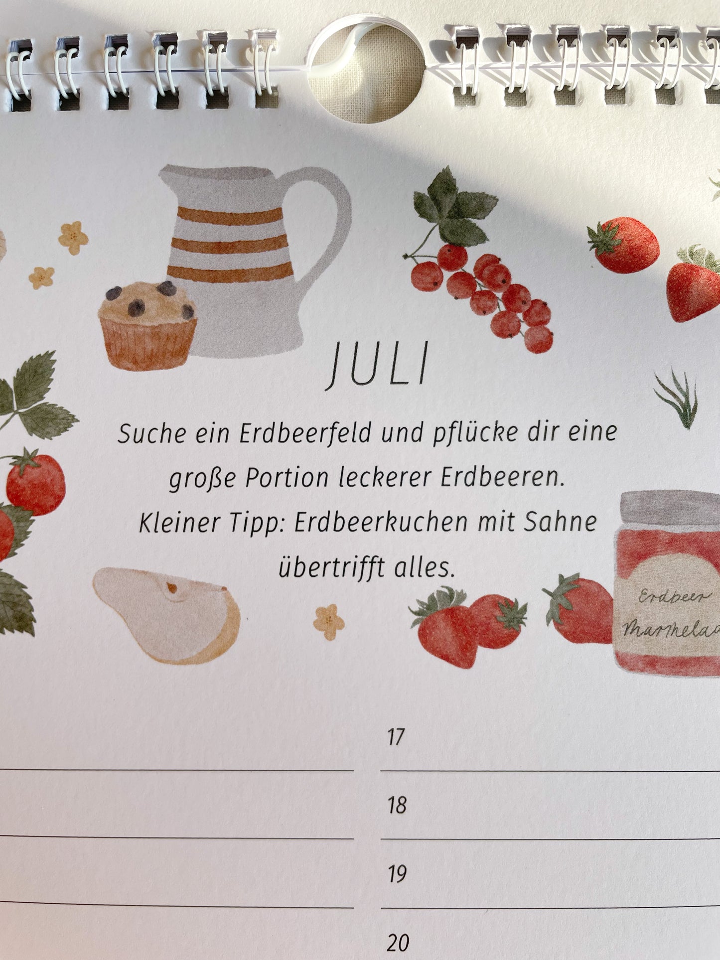 Geburtstagskalender  "Entschleunigung" in Din A4